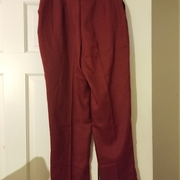 Red Plaid Pants - Picture 2 of 3